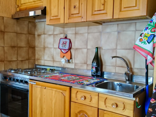 cucina appartamento vacanze asiago