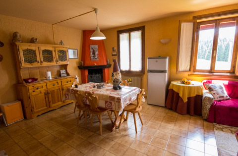 sala da pranzo appartamento gnomo discolo